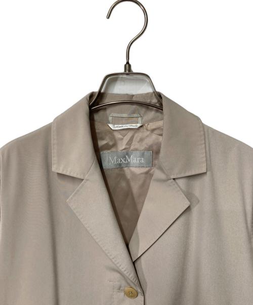MaxMara（マックスマーラ）MaxMara (マックスマーラ) 比翼コート ベージュ サイズ:38の古着・服飾アイテム