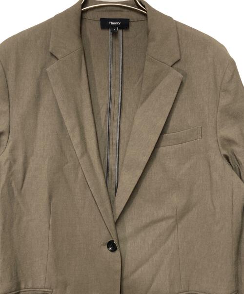 theory（セオリー）theory (セオリー) エコクランチウォッシュテーラードジャケット カーキ サイズ:2の古着・服飾アイテム