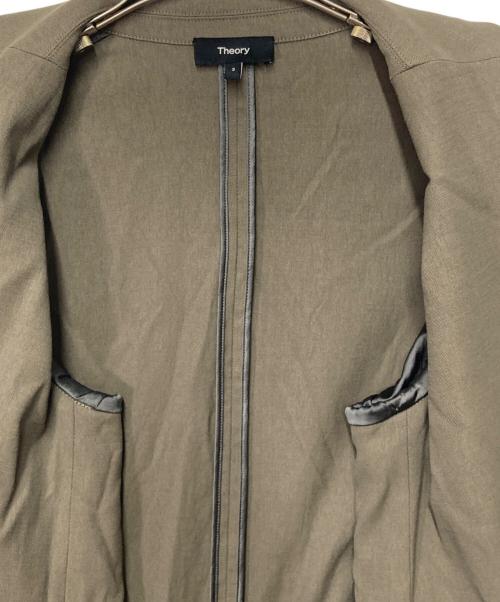 theory（セオリー）theory (セオリー) エコクランチウォッシュテーラードジャケット カーキ サイズ:2の古着・服飾アイテム
