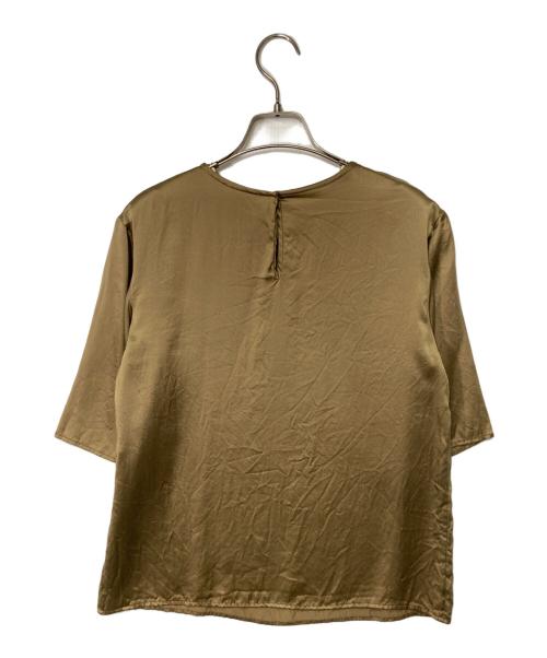 DOLCE & GABBANA（ドルチェ＆ガッバーナ）DOLCE & GABBANA (ドルチェ＆ガッバーナ) シルクカットソー ブラウン サイズ:40の古着・服飾アイテム