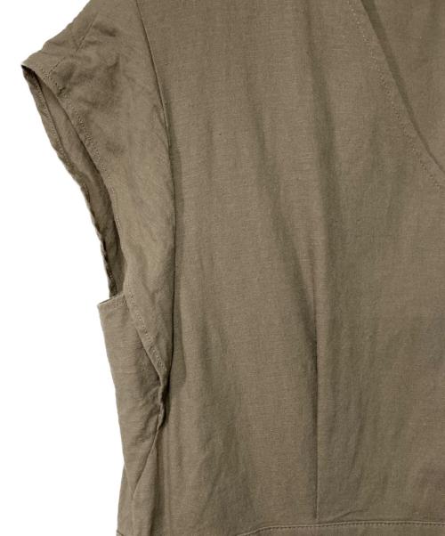 Spick and Span（スピック＆スパン）Spick and Span (スピック＆スパン) リネンレーヨンストレートワンピース ベージュ サイズ:36の古着・服飾アイテム