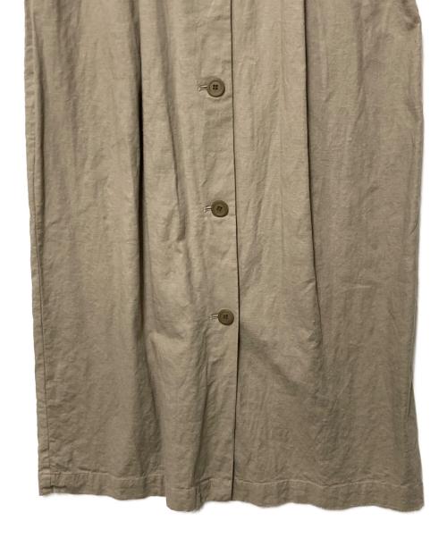 Spick and Span（スピック＆スパン）Spick and Span (スピック＆スパン) リネンレーヨンストレートワンピース ベージュ サイズ:36の古着・服飾アイテム