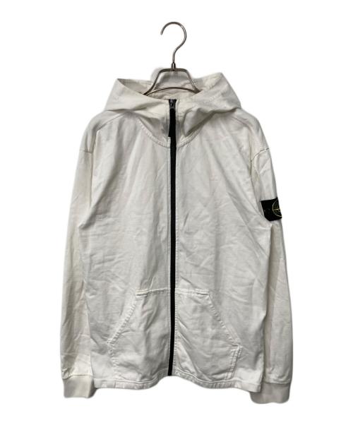 STONE ISLAND（ストーンアイランド）STONE ISLAND (ストーンアイランド) フルジップパーカー ホワイト サイズ:Sの古着・服飾アイテム
