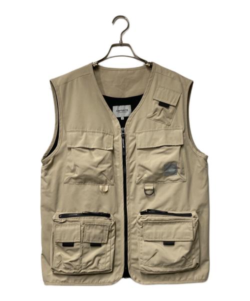 Carhartt WIP（カーハート ワーク イン プログレス）CARHARTT WIP (カーハート ワーク イン プログレス) フィッシングベスト ベージュ サイズ:Sの古着・服飾アイテム