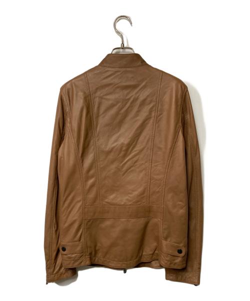 FAKTOR（ファクター）FAKTOR (ファクター) ラムレザージャケット ブラウン サイズ:XSの古着・服飾アイテム