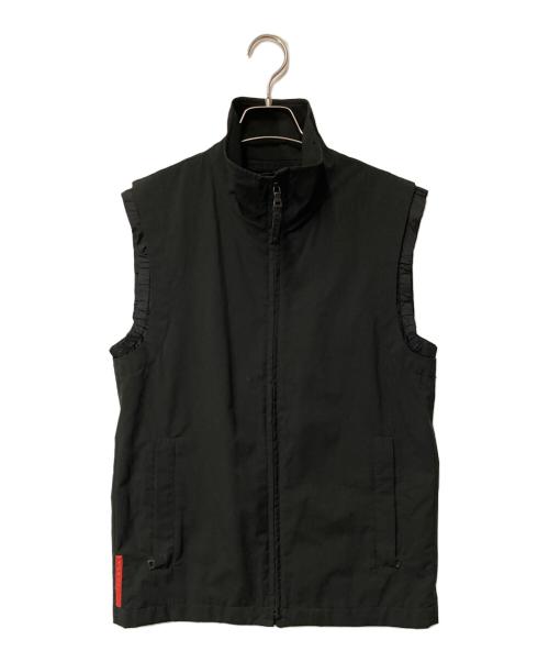 PRADA SPORTS（プラダスポーツ）PRADA SPORTS (プラダスポーツ) ウィンドストッパージップアップ ベスト ブラック サイズ:44の古着・服飾アイテム