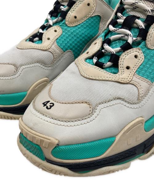 BALENCIAGA（バレンシアガ）BALENCIAGA (バレンシアガ) tripleS ローカットスニーカー グレー×ブルー サイズ:UK9/EUR43/USA10/JP28.5の古着・服飾アイテム