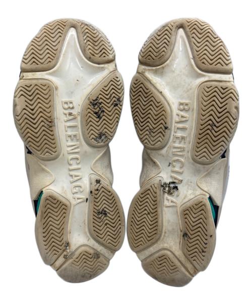 BALENCIAGA（バレンシアガ）BALENCIAGA (バレンシアガ) tripleS ローカットスニーカー グレー×ブルー サイズ:UK9/EUR43/USA10/JP28.5の古着・服飾アイテム
