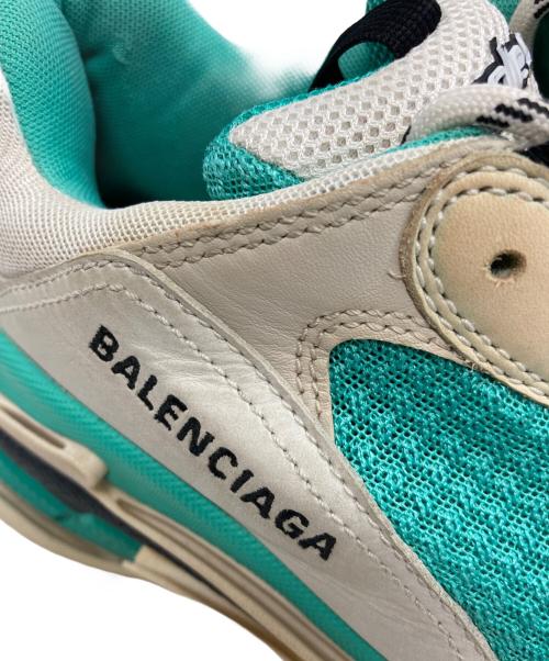 BALENCIAGA（バレンシアガ）BALENCIAGA (バレンシアガ) tripleS ローカットスニーカー グレー×ブルー サイズ:UK9/EUR43/USA10/JP28.5の古着・服飾アイテム
