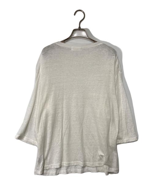 KAGURE（カグレ）kagure (カグレ) リネンニット ホワイト サイズ:Freeの古着・服飾アイテム