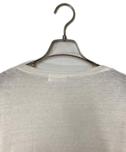 KAGURE（カグレ）kagure (カグレ) リネンニット ホワイト サイズ:Freeの古着・服飾アイテム