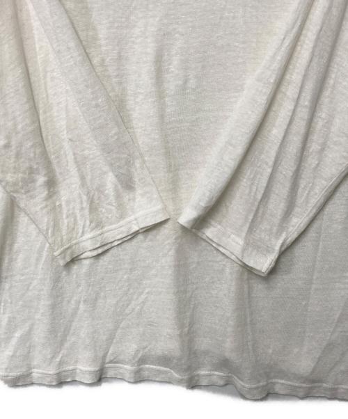 KAGURE（カグレ）kagure (カグレ) リネンニット ホワイト サイズ:Freeの古着・服飾アイテム