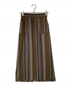 CLANEクラネ）の古着「POCKET BASIC SKIRT」｜ブラウン