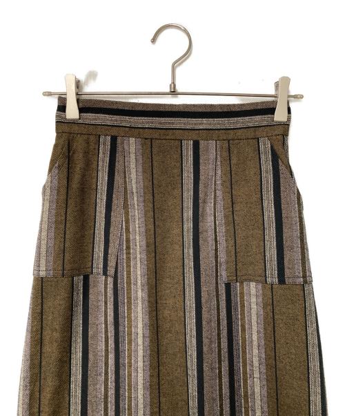 CLANE（クラネ）CLANE (クラネ) POCKET BASIC SKIRT ブラウン サイズ:1 未使用品の古着・服飾アイテム