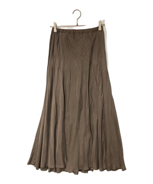 Plage（プラージュ）Plage (プラージュ) Washable Fibril ロングスカート ブラウン サイズ:38の古着・服飾アイテム