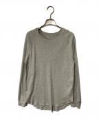 Plageプラージュ）の古着「premiumフライス long Tシャツ」｜グレー