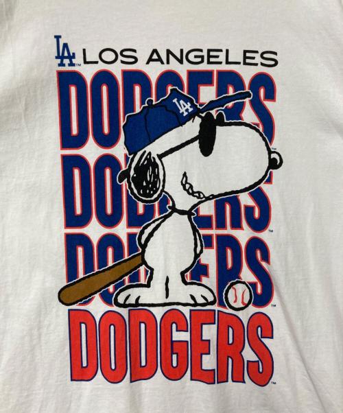 JOURNAL STANDARD relume（ジャーナルスタンダード レリューム）JOURNAL STANDARD relume (ジャーナルスタンダード レリューム) PEANUTS (ピーナッツ) 別注 MLB開幕戦 ベースボール プリントTシャツ ホワイト サイズ:Lの古着・服飾アイテム
