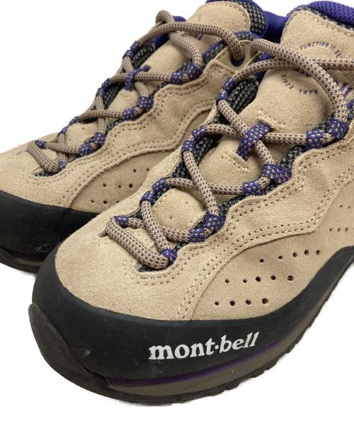 mont-bell（モンベル）mont-bell (モンベル) トレッキングシューズ ベージュ×パープル サイズ:JPN23.5/US-W6.5/UK4.5/EUR37.5の古着・服飾アイテム