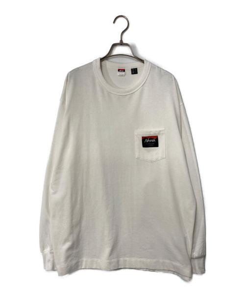 NANGA（ナンガ）NANGA (ナンガ) ロングスリーブカットソー ホワイト サイズ:Ｍの古着・服飾アイテム