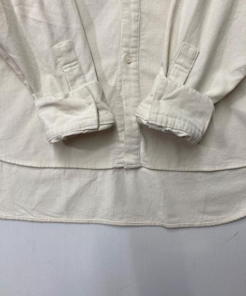 Spick and Span（スピック＆スパン）Spick and Span (スピック＆スパン) コットンコーデュロイルーズシャツ ホワイト サイズ:Freeの古着・服飾アイテム