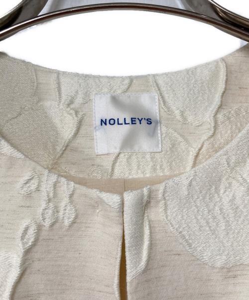 NOLLEY'S（ノーリーズ）NOLLEY'S (ノーリーズ) フラワージャガードジレ ベージュ サイズ:38の古着・服飾アイテム
