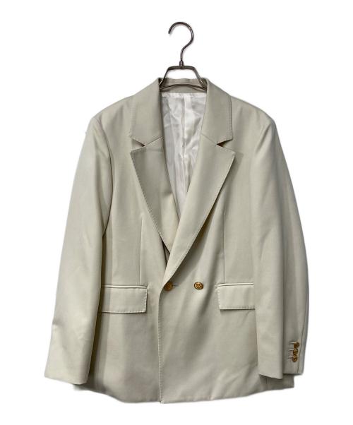 MACPHEE（マカフィー）MACPHEE (マカフィー) ウールギャバジン ダブルブレストジャケット ベージュ サイズ:34の古着・服飾アイテム