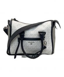 MICHAEL KORS（マイケルコース）の古着「2WAYショルダーバッグ」｜ホワイト×ブラック