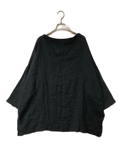journal standard luxe（ジャーナルスタンダード ラックス）JOURNAL STANDARD LUXE (ジャーナルスタンダード ラックス) エアリネン Plain-ブラウス ブラック サイズ:Freeの古着・服飾アイテム