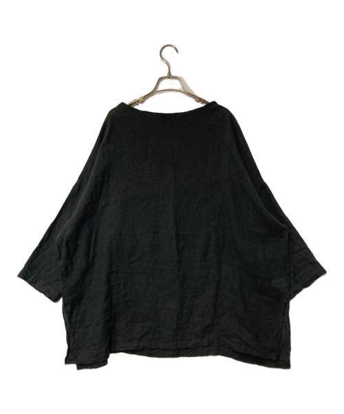 journal standard luxe（ジャーナルスタンダード ラックス）JOURNAL STANDARD LUXE (ジャーナルスタンダード ラックス) エアリネン Plain-ブラウス ブラック サイズ:Freeの古着・服飾アイテム