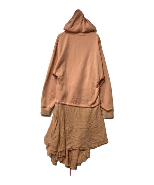 DIESEL（ディーゼル）DIESEL (ディーゼル) アシンメトリースウェットワンピース ピンク サイズ:Sの古着・服飾アイテム