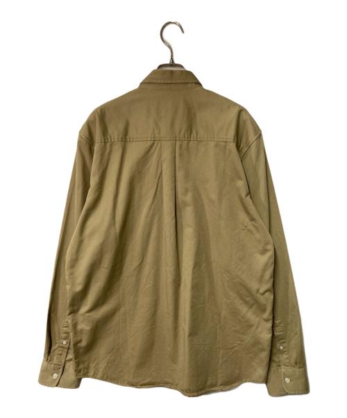 Carhartt WIP（カーハート ワーク イン プログレス）CARHARTT WIP (カーハート ワーク イン プログレス) ロゴ刺繍BDシャツ ベージュ サイズ:Lの古着・服飾アイテム