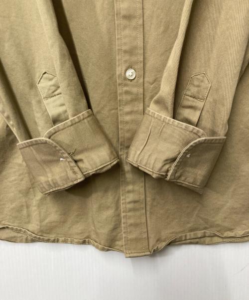 Carhartt WIP（カーハート ワーク イン プログレス）CARHARTT WIP (カーハート ワーク イン プログレス) ロゴ刺繍BDシャツ ベージュ サイズ:Lの古着・服飾アイテム