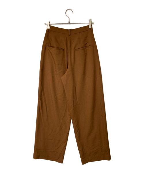CLANE（クラネ）CLANE (クラネ) BASIC TUCK PANTS ブラウン サイズ:1の古着・服飾アイテム