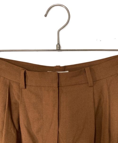 CLANE（クラネ）CLANE (クラネ) BASIC TUCK PANTS ブラウン サイズ:1の古着・服飾アイテム