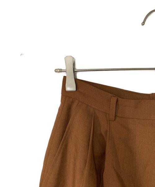 CLANE（クラネ）CLANE (クラネ) BASIC TUCK PANTS ブラウン サイズ:1の古着・服飾アイテム
