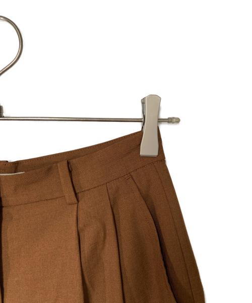 CLANE（クラネ）CLANE (クラネ) BASIC TUCK PANTS ブラウン サイズ:1の古着・服飾アイテム