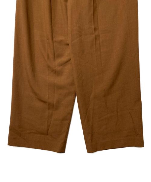 CLANE（クラネ）CLANE (クラネ) BASIC TUCK PANTS ブラウン サイズ:1の古着・服飾アイテム