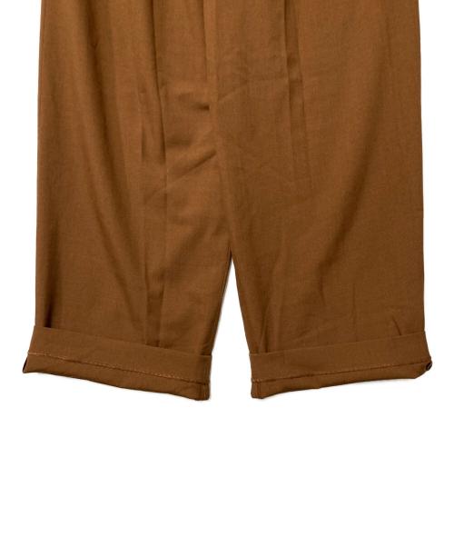 CLANE（クラネ）CLANE (クラネ) BASIC TUCK PANTS ブラウン サイズ:1の古着・服飾アイテム