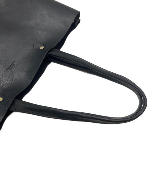 SLOW&CO（スロウアンドコー）SLOW&CO (スロウアンドコー) BEAMS (ビームス) 別注レザートートバッグ ブラックの古着・服飾アイテム