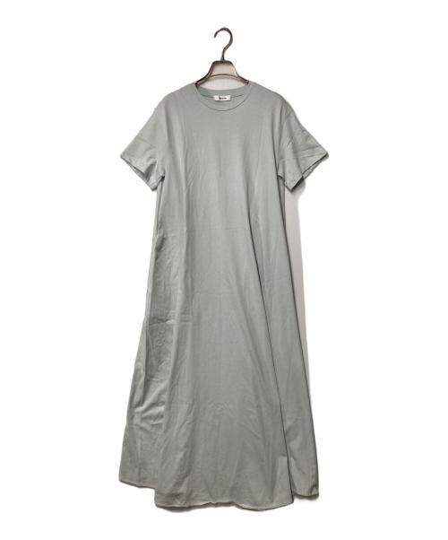 ebure（エブール）ebure (エブール) 天竺フレアワンピース グリーン サイズ:36の古着・服飾アイテム