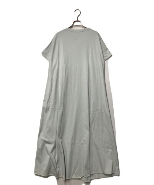ebure（エブール）ebure (エブール) 天竺フレアワンピース グリーン サイズ:36の古着・服飾アイテム