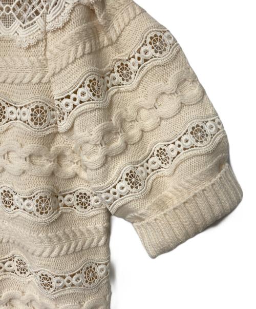 sea NEW YORK（シー ニューヨーク）Sea NEW YORK (シー ニューヨーク) DENTELLE KNIT PULLOVER アイボリー サイズ:Sの古着・服飾アイテム