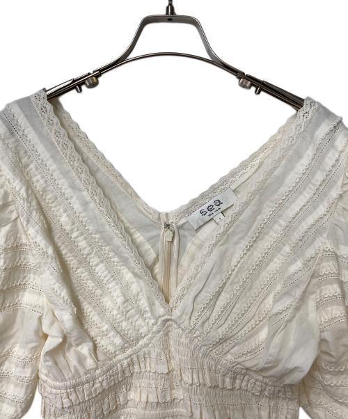 sea NEW YORK（シー ニューヨーク）sea NEW YORK (シー ニューヨーク) フリルブラウス ホワイト サイズ:Sの古着・服飾アイテム