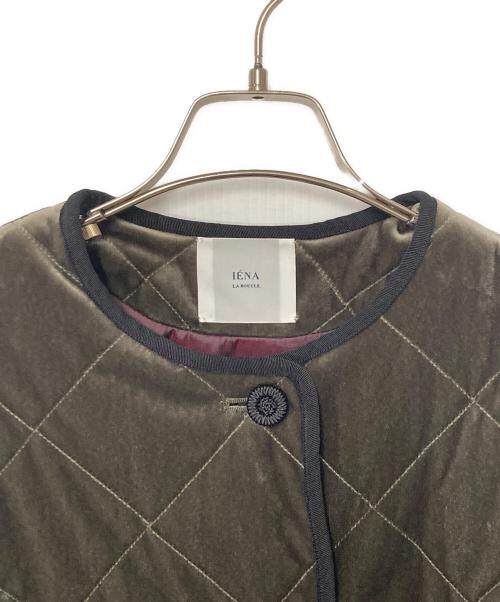 IENA（イエナ）IENA (イエナ) ベロアキルティングコート カーキ サイズ:FREEの古着・服飾アイテム