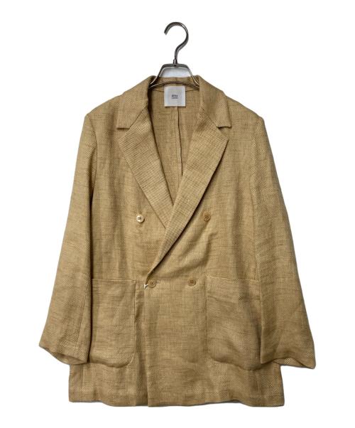 IENA（イエナ）IENA (イエナ) バスケットクロステーラードジャケット ベージュ サイズ:表記無しの古着・服飾アイテム