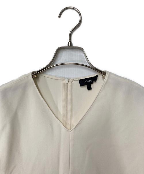theory（セオリー）theory (セオリー) Vネックブラウス ホワイト サイズ:Sの古着・服飾アイテム