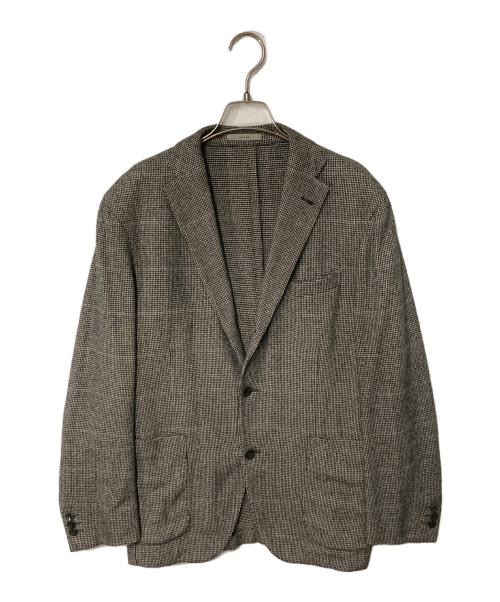 BOGLIOLI（ボリオリ）BOGLIOLI (ボリオリ) 段返り3Bジャケット グレー×ブラック サイズ:48の古着・服飾アイテム