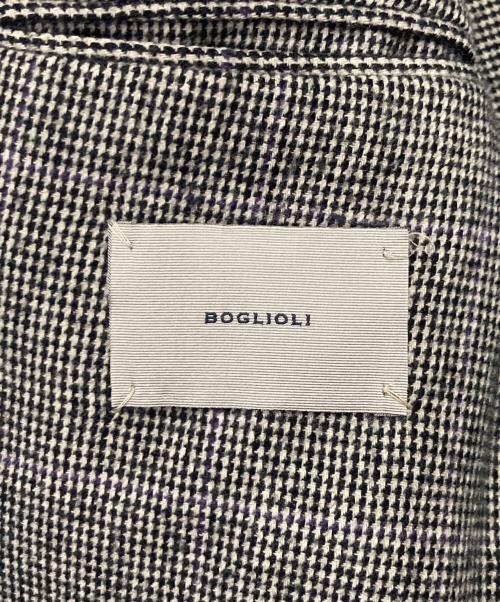 BOGLIOLI（ボリオリ）BOGLIOLI (ボリオリ) 段返り3Bジャケット グレー×ブラック サイズ:48の古着・服飾アイテム