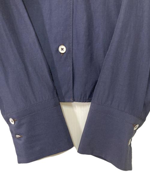 TOMORROW LAND（トゥモローランド）TOMORROW LAND (トゥモローランド) バックオープンバンドカラーシャツ ネイビー サイズ:36の古着・服飾アイテム