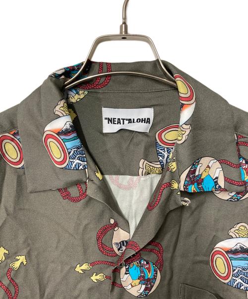 NEAT ALOHA（ニートアロハ）NEAT ALOHA (ニートアロハ) アロハシャツ グリーン サイズ:Lの古着・服飾アイテム